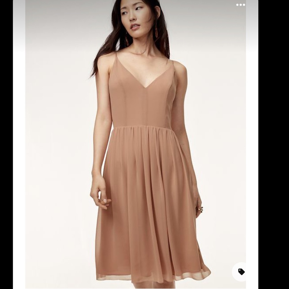 Aritzia Black Midi Dress with Spaghetti Straps - Picture 8 of 10